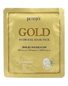 Маска Gold Hydrogel Mask Pack Гидрогелевая для Лица с Золотом 32г Petitfee