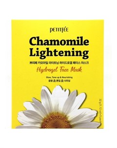 Маска Chamomile Lightening Hydrogel Face Mask Гидрогелевая для Лица Выравнивающая тон Кожи 32г Petitfee