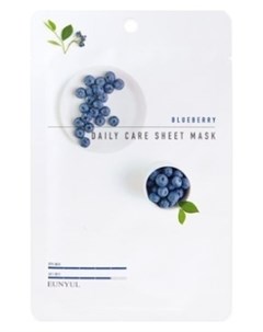 Маска Blueberry Daily Care Sheet Mask Тканевая для Лица с Экстрактом Черники 22г Eunyul