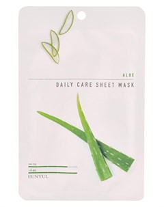 Маска Aloe Daily Care Sheet Mask Тканевая для Лица с Экстрактом Алое 22г Eunyul