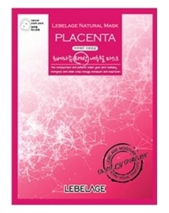 Тканевая Маска для Лица с Плацентой Placenta Natural Mask 23г Lebelage