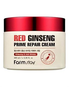 Крем Red Ginseng Prime Repair Cream Восстанавливающий с Экстрактом Красного Женьшеня 100 мл Farmstay