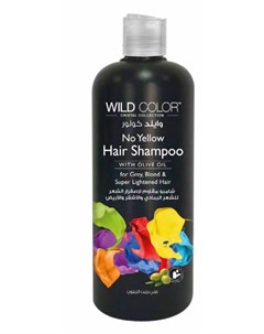 Шампунь No Yellow Hair Shampoo Анти Жёлтый для Осветленных и Седых Волос 1000 мл Wild color