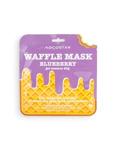 Маска Waffle Mask Blueberry Противовоспалительная Вафельная для Лица Черничное Наслаждение Kocostar