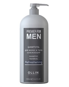 Шампунь Shampoo Hair Body Refreshening для Волос и Тела освежающий 1000 мл Ollin professional