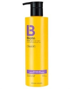 Шампунь Biotin Damage Care Shampoo для Поврежденных Волос Биотин 400 мл Holika holika