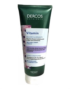 Кондиционер Dercos Nutrients Vitamin A C E Conditioner для Блеска Волос Нутриентс Витамин 200 мл Vichy