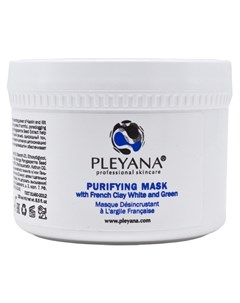 Маска Purifying Mask Очищающая с Франузскими Глинами Белой и Зеленой 250 мл Pleyana