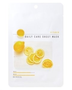 Маска Vitamin Daily Care Sheet Mask Тканевая для Лица с Витаминами 22г Eunyul
