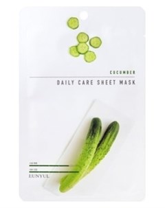 Маска Cucumber Daily Care Sheet Mask Тканевая для Лица с Экстрактом Огурца 22г Eunyul