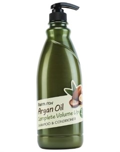 Шампунь Кондиционер Argan Oil Complete Volume Up Shampoo Conditioner с Аргановым Маслом 530 мл Farmstay
