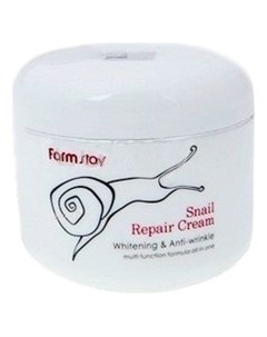 Крем Snail Repair Cream для Лица Восстанавливающий с Муцином Улитки 100г Farmstay