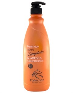 Шампунь Кондиционер Mayu Complete Shampoo Conditioner с Лошадиным Маслом 1000 мл Farmstay