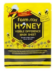 Маска Visible Difference Mask Sheet Honey Тканевая для Лица с Экстрактом Меда 23 мл Farmstay