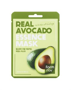 Маска Real Avocado Essence Mask Тканевая для Лица с Экстрактом Авокадо 23 мл Farmstay