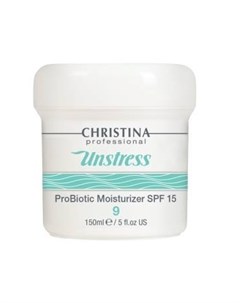 Крем Unstress Probiotic Moisturizer Увлажняющий с Пробиотическим SPF 15 Действием Шаг 9 150 мл Christina