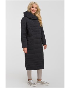 Длинное стеганое женское пальто осень зима Албана