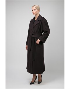 Стильное женское длинное пальто на запахе Teresa tardia