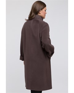 Длинное пальто из шерсти без меха для большого размера Teresa tardia