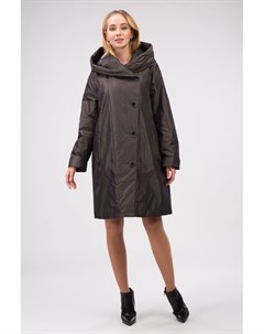 Женское демисезонное пальто средней длины с капюшоном Dixi-coat