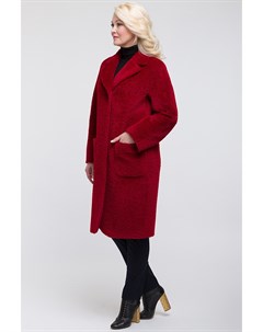 Модное пальто из альпака сури с английским воротником Elisabetta