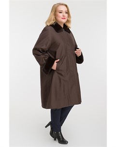 Женское теплое пальто на большой размер Skinnwille