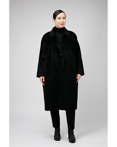 Женское пальто О силуэта из альпака сури для больших размеров Elisabetta