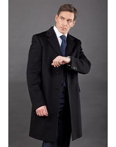 Классическое черное мужское пальто на высокий рост с английским воротником Teresa tardia