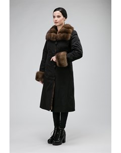 Теплое женское пальто на меху из Италии Garioldi