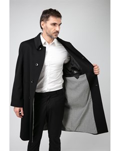 Длинное прямое мужское пальто из Италии с глухим воротником Teresa tardia