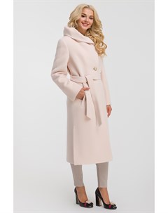 Длинное весеннее пальто из альпака с капюшоном Elisabetta