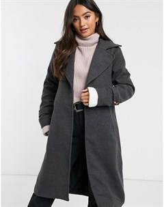 Пальто с пуговицей и широкими лацканами Parisian