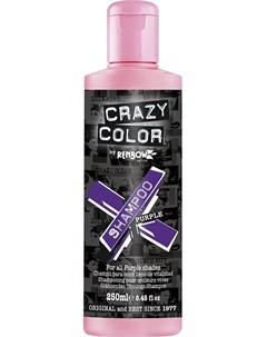 Шампунь для всех оттенков пурпурного Vibrant Color Shampoo Purple 250 мл Crazy color