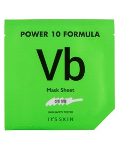 Маска для лица POWER 10 FORMULA VB с витамином B восстанавливающая 25 мл It's skin
