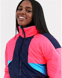 Разноцветная лыжная куртка Brave soul