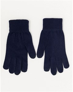 Темно синие перчатки для сенсорных гаджетов Asos design