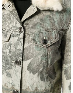 Джинсовая куртка с цветочным принтом Jean paul gaultier pre-owned