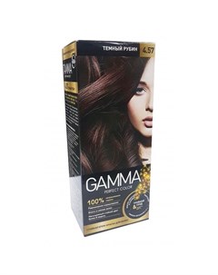 Perfect Color Стойкая крем краска для волос 4 57 темный рубин 50г Gamma