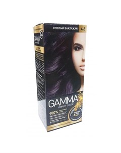 Perfect Color Стойкая крем краска для волос 4 6 спелый баклажан 50г Gamma