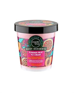 Очищающий крем пилинг для тела Summer Fruit Ice Cream 450 мл Organic shop