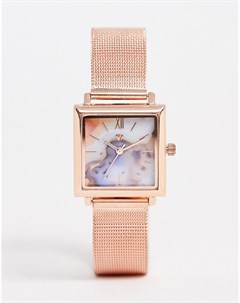 Женские часы цвета розового золота с сетчатым браслетом Spirit