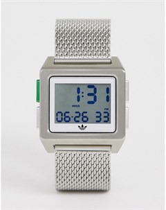 Часы серебристого цвета с сетчатым браслетом adidas M1 Process Adidas originals