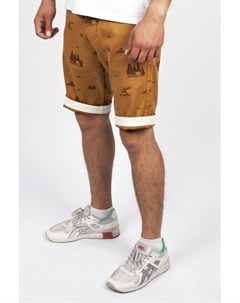 Шорты Chinos Shorts SS14 Mustard Camping Print 32 Turbokolor