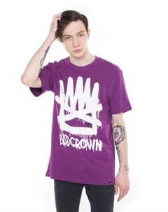 Футболка Spray Logo Фиолетовый S Bad crown
