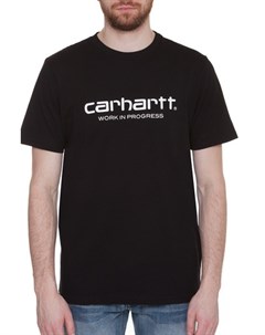 Футболка S S Wip Script T Shirt Black White L Carhartt