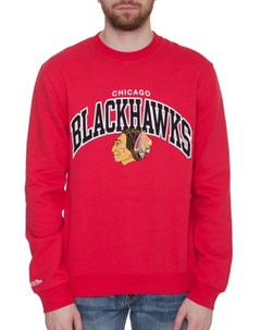 Толстовка NHL Chicago Blackhawks Arch Crew Red S Mitchell and ness