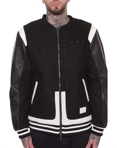 Куртка Challenger Varsity Jacket Black White M Crooks & castles