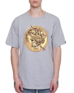 Футболка Gold Plated Medusa Crew T Shirt Heahter Grey 2 S Crooks & castles