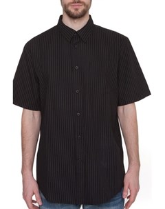 Рубашка Pinstripe Shortsleeve Shirt Black 2XL Urban classics
