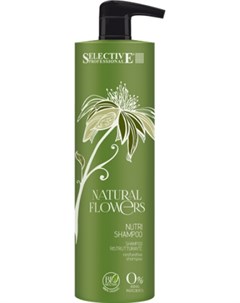 Шампунь питательный для восстановления волос Nutri Shampoo Natural Flowers 1000 мл Selective professional